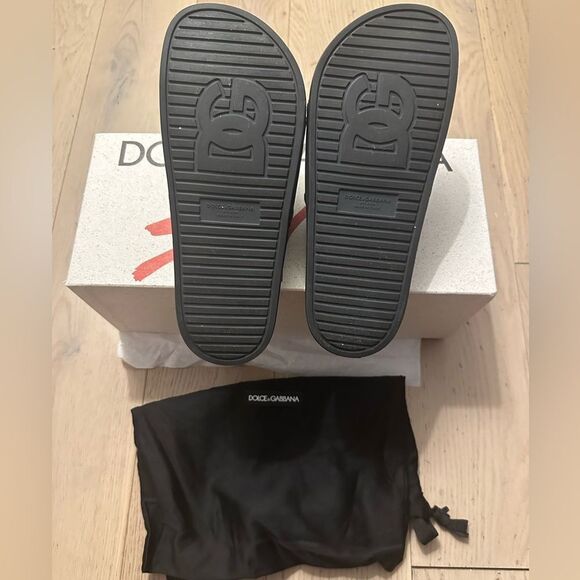 D&G Rubber Slides With DG logo Worn Once Size 36 (Women’s 6) Retail $380 - Picture 10 of 15